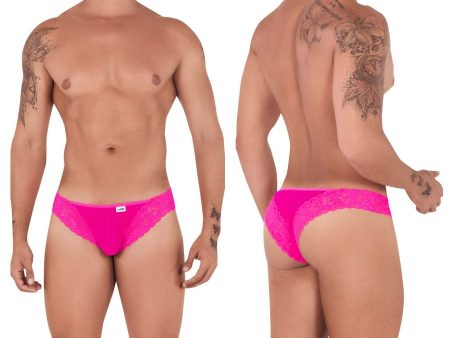 [CandyMan] Mesh-Lace Thongs Hot Pink (99506) Sale