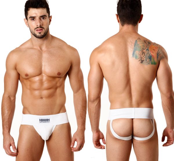 [M2W] Rib Cotton Classic Jock Strap White (3001-C00) Online Hot Sale