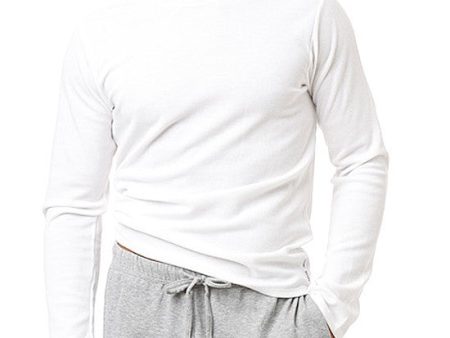 [Calvin Klein] Textured Cotton Modal Long Sleeve Crew (M9379) Fashion