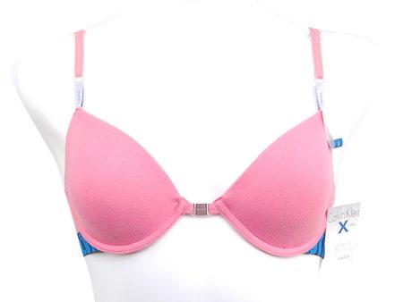 [Calvin Klein] X Cotton Push Up Bra Pink (D1509) Fashion