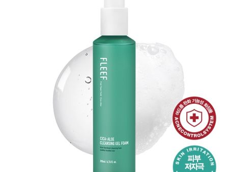 [MEN CARE] FLEEFE CICA ALOE CLEANSING GEL FOAM 200ml Online now