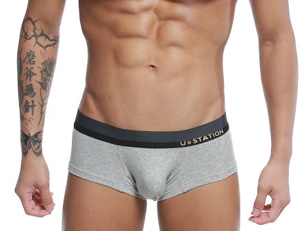 [U-STATION] Nano Boxer Brief Gray (U0015-020) Online Sale