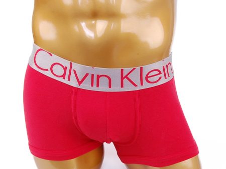 [Calvin Klein] Steel Cotton Low Rise Trunk (U2705RED) For Cheap