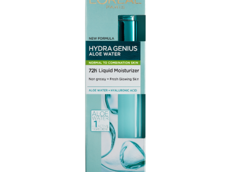 Hydra Genius Aloe Water and Hyaluronic Acid 72H Liquid Moisturizer - Normal to Combination Hot on Sale